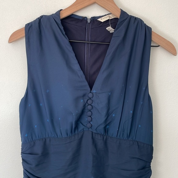 Wayward Fancies Eshakti Star galaxy Celestial Ombre Sleeveless Midi Dress Medium - Picture 2 of 9